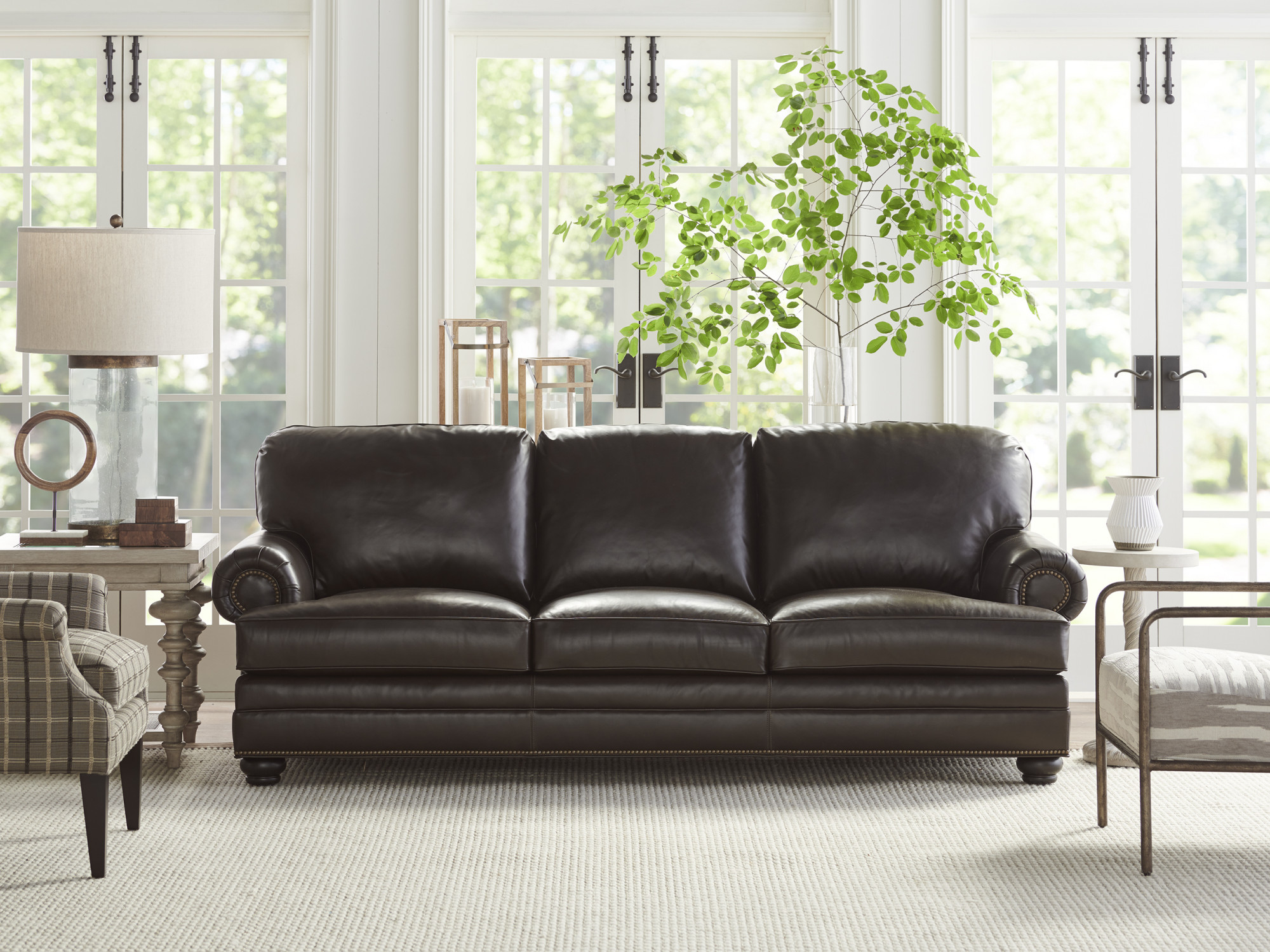 Tyson Leather Sofa | Lexington Home Brands