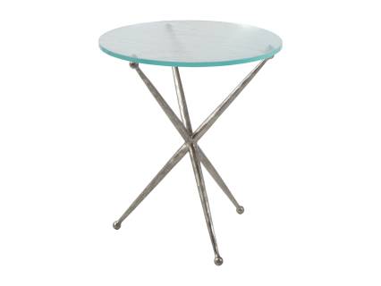 Marcus Silver Round End Table
