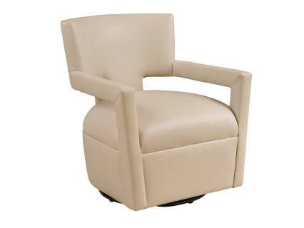 Woodside Leather Swivel Chair
