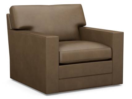 Braxton Leather Swivel Chair