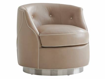 Robertson Leather Swivel Chair
