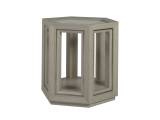 Zeitgeist Linen Hexagonal End Table