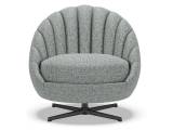 Lucille Swivel Chair - Charcoal Base