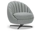 Lucille Swivel Chair - Charcoal Base