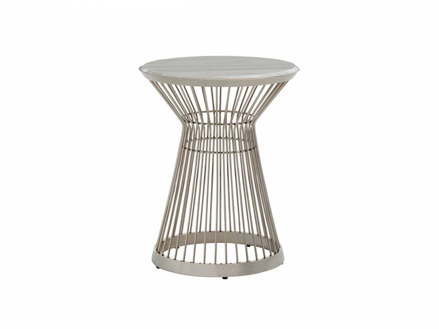 Martini Stainless Accent Table | Lexington Home Brands